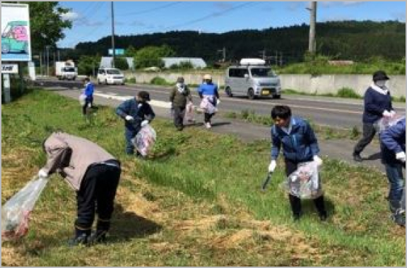 環境ボランティア「馬淵川クリーン作戦」に参加