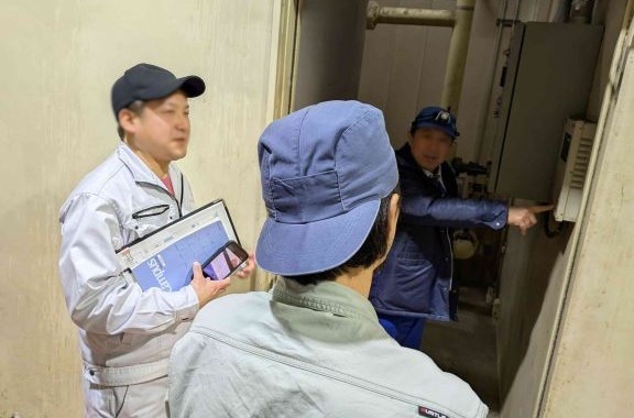 危機管理・危機対策の行動指針 防爆点検の様子