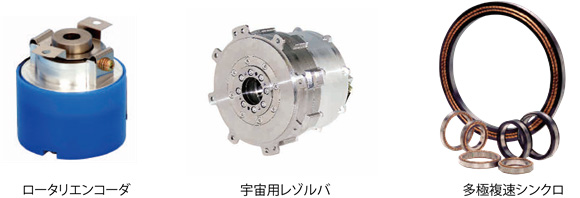 ロータリエンコーダ 宇宙用レゾルバ 多極複速シンクロ